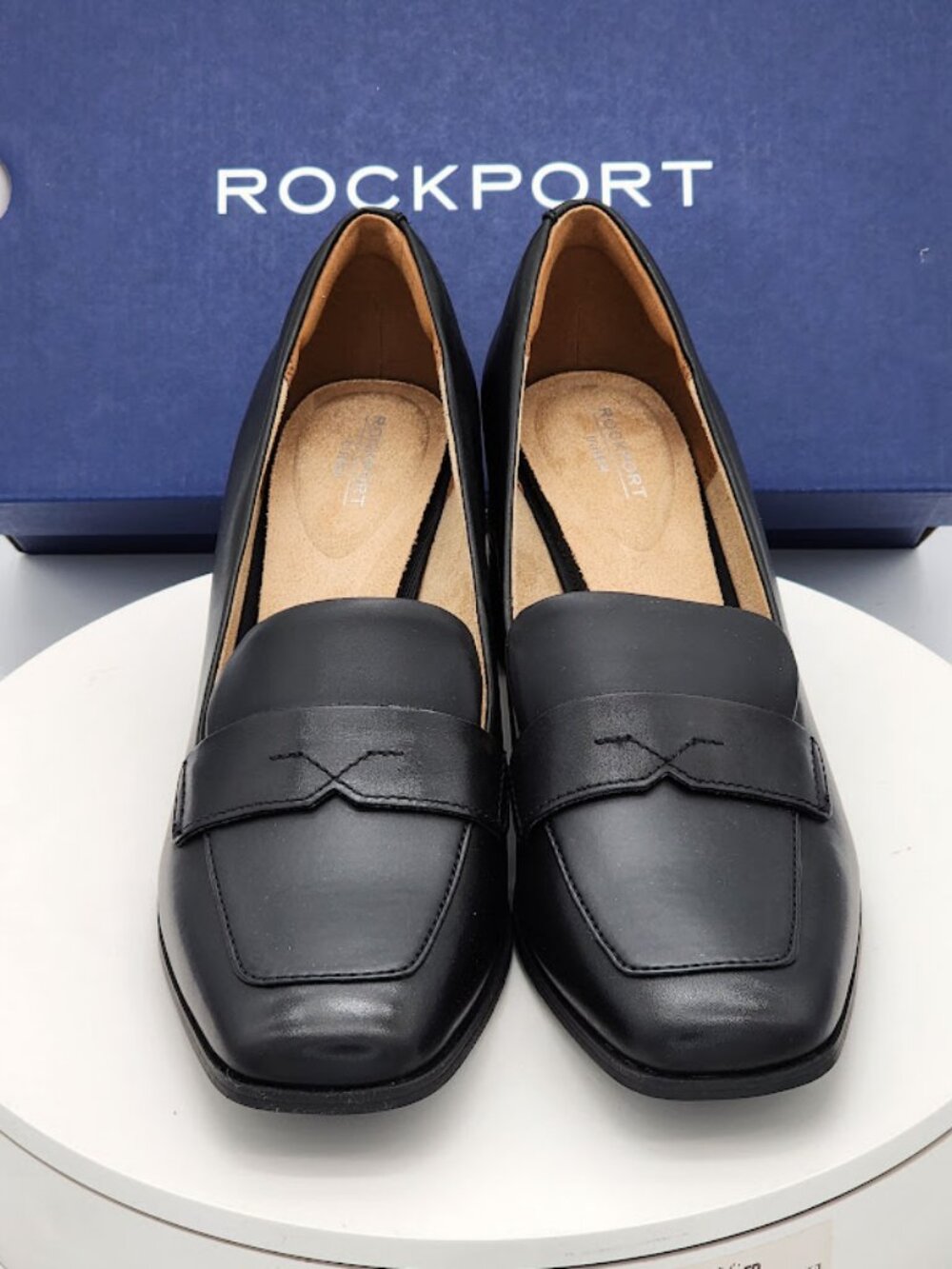 Rockport Violetta Black Penny Loafer Block Heel Pumps Women’s Size 9.5 - Picture 7 of 9